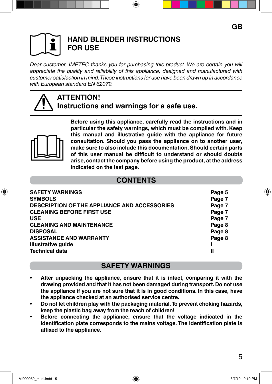 Imetec DOLCEVITA HB2 500 User Manual | Page 10 / 25
