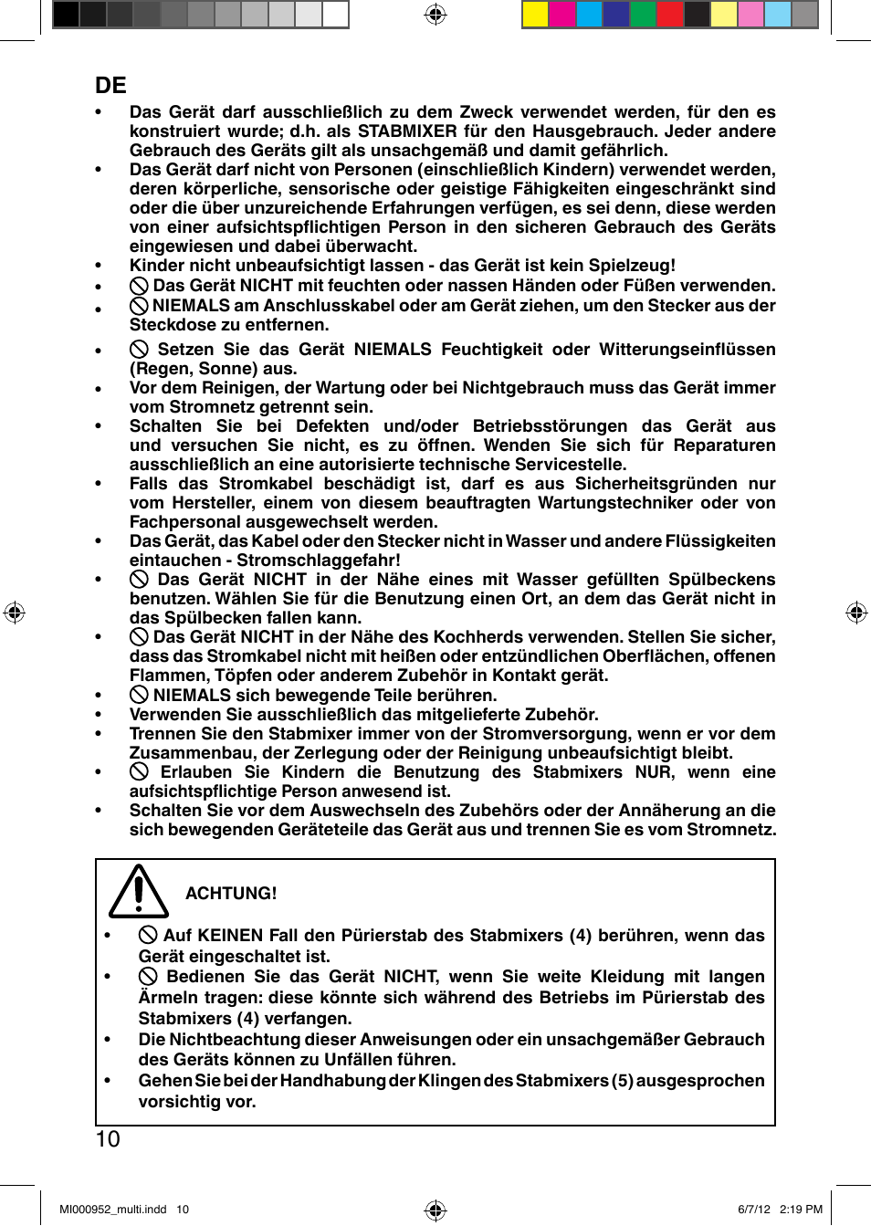 It 10 | Imetec DOLCEVITA HB2 500 User Manual | Page 15 / 25