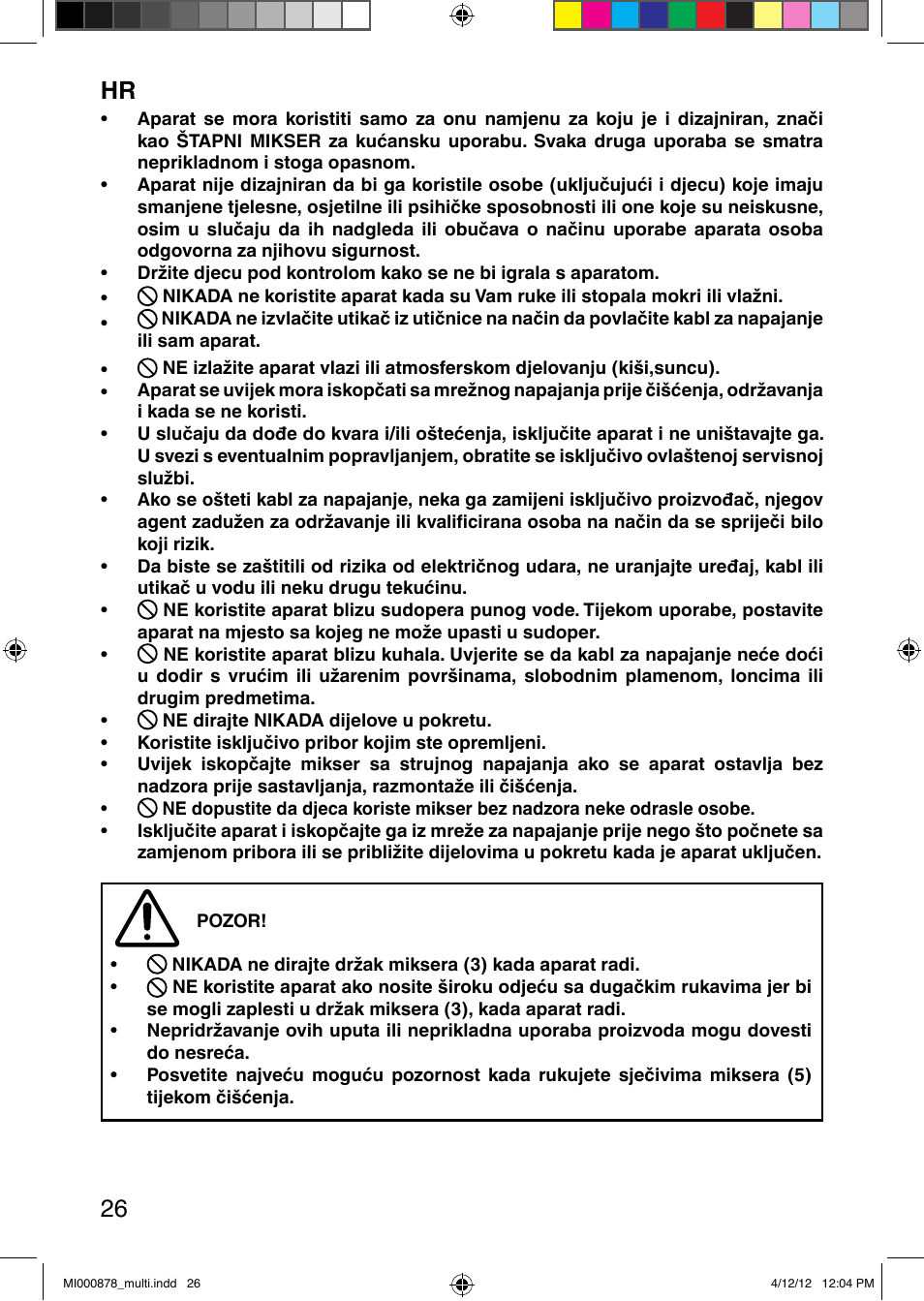 It 26 | Imetec DOLCEVITA HB2 User Manual | Page 28 / 30