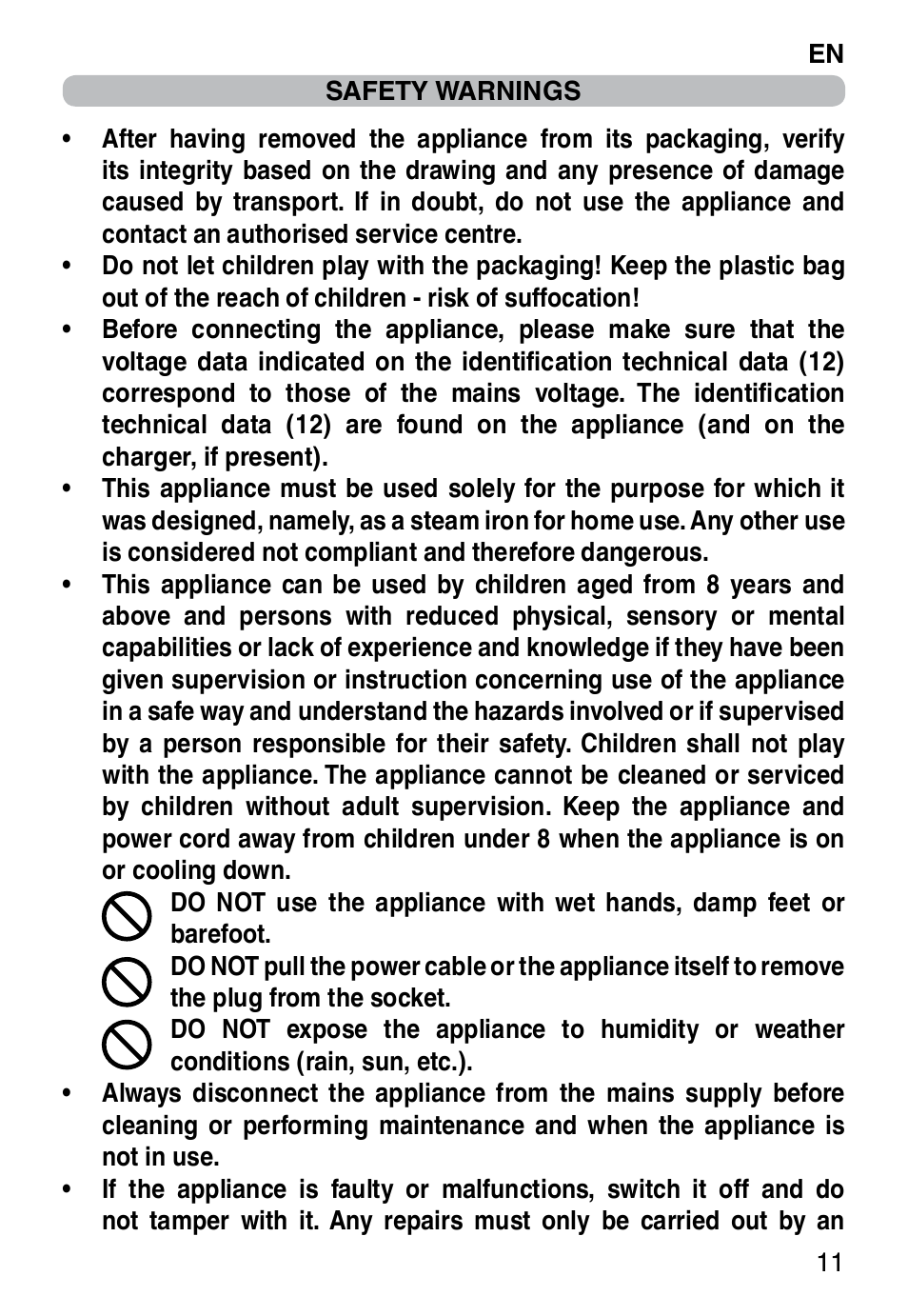 Imetec TITANOX ECO K112 User Manual | Page 13 / 74
