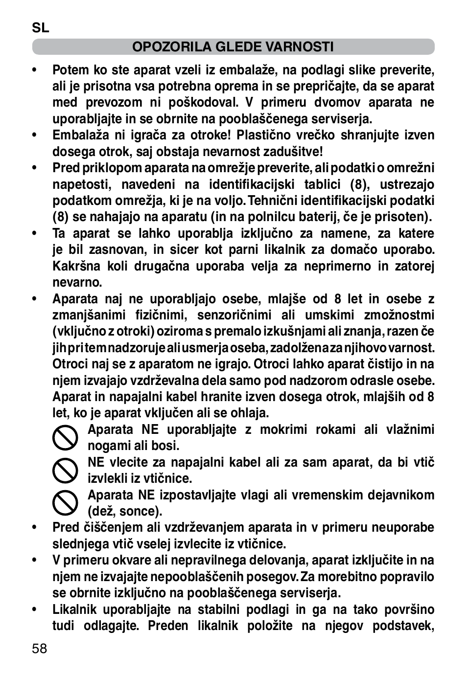 Imetec NO-STOP PROFESSIONAL ECO User Manual | Page 60 / 74