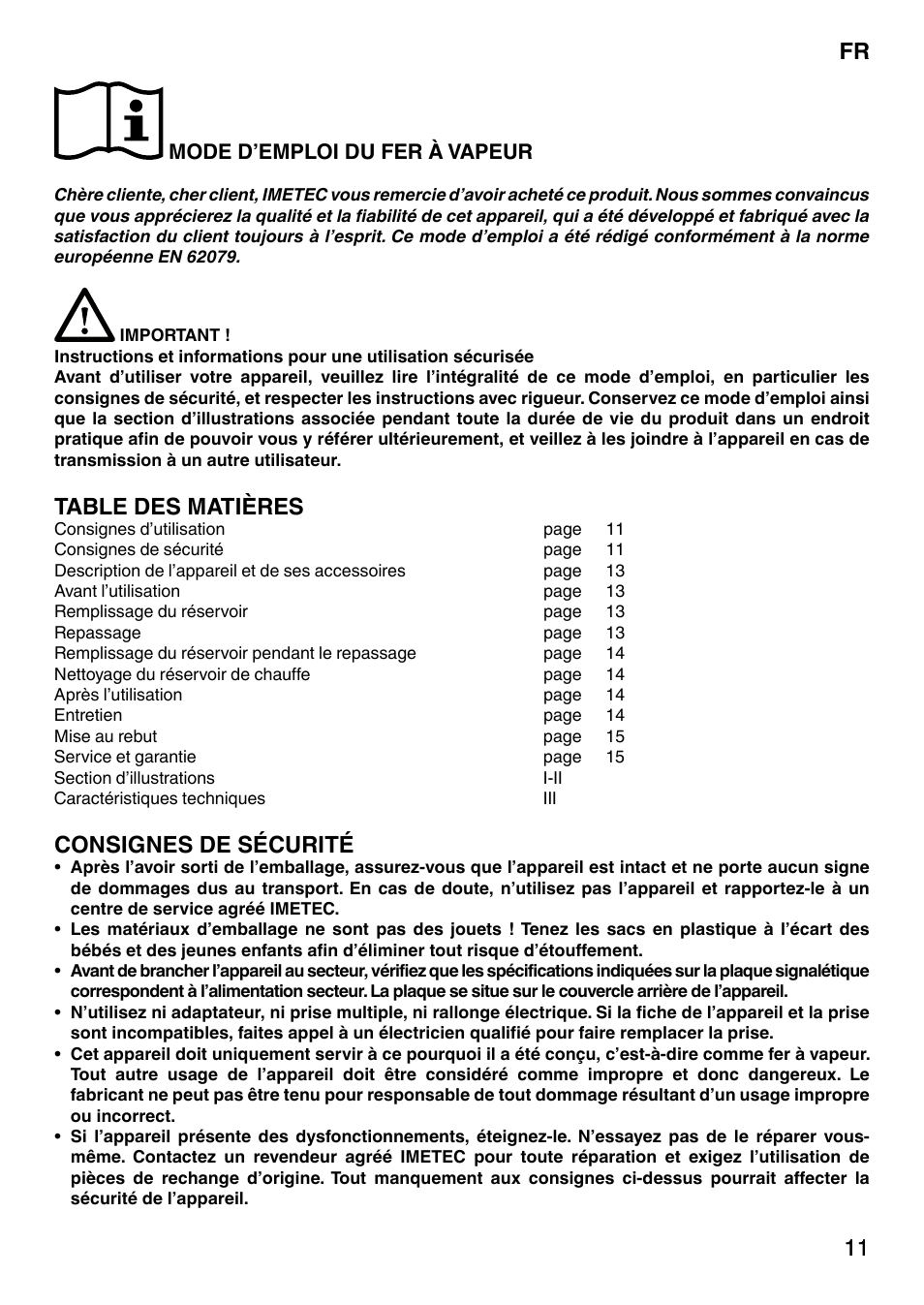 Imetec NO-STOP PRESTIGE ECO User Manual | Page 16 / 54