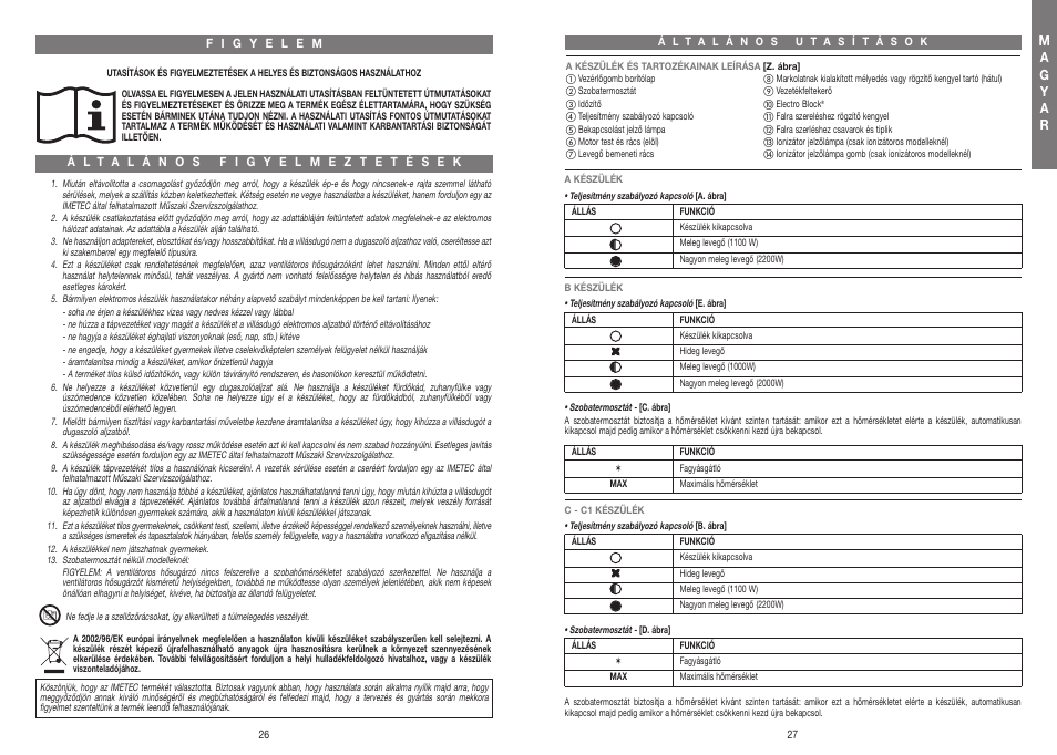 07_xst21154_istr_hu.qxd_07_xst21154_istr_hu.qxd | Imetec LIVING AIR B1-100 User Manual | Page 15 / 16