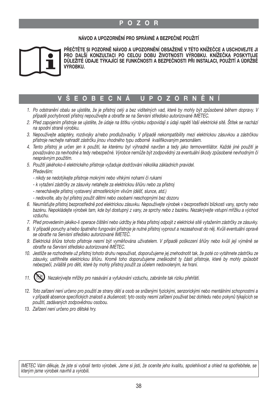 Imetec LIVING AIR M1-100 User Manual | Page 40 / 70