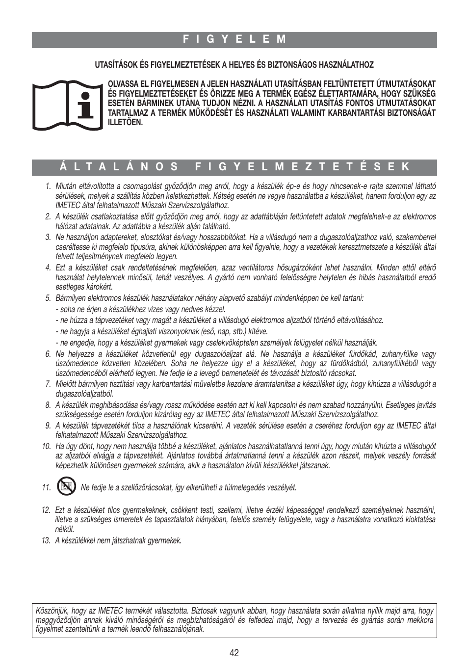 Imetec LIVING AIR M1-100 User Manual | Page 44 / 70