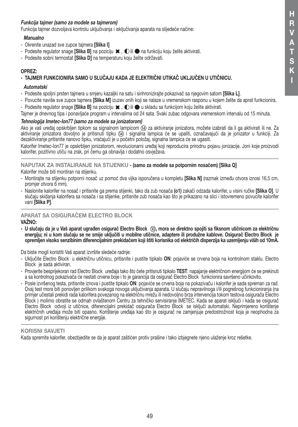 Imetec LIVING AIR M1-100 User Manual | Page 51 / 70