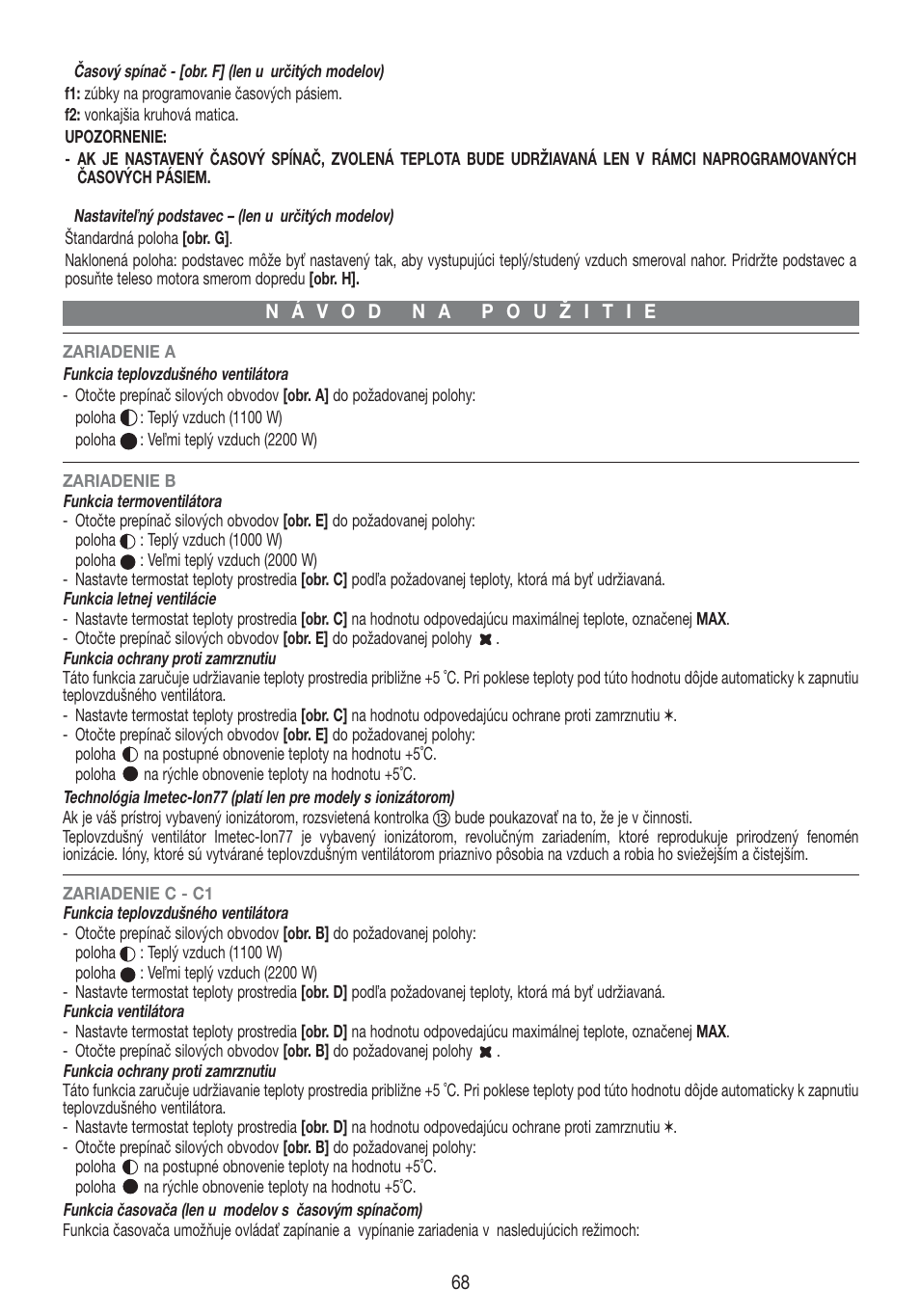 Imetec LIVING AIR M1-100 User Manual | Page 66 / 70