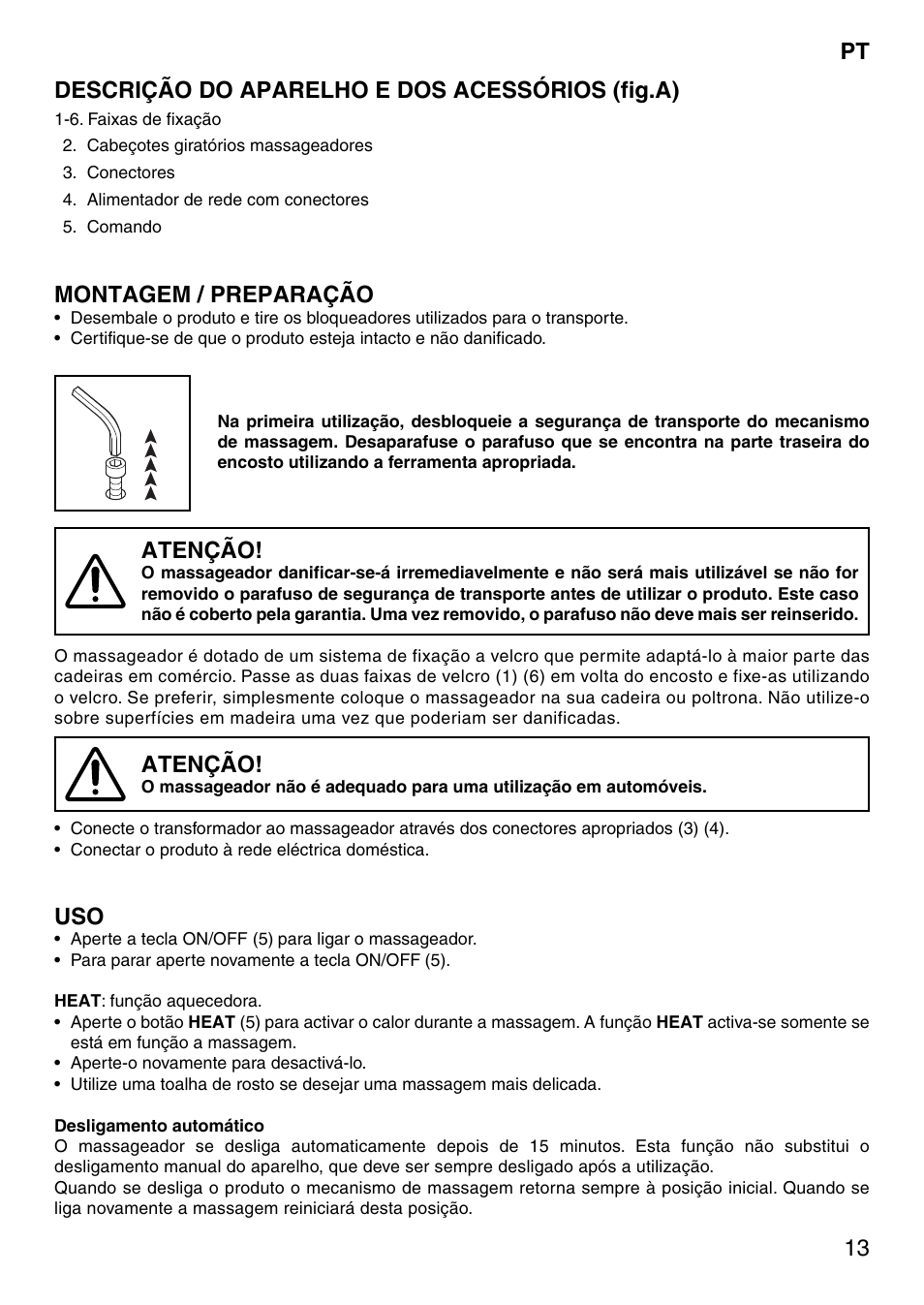 Montagem / preparação, Atenção | Imetec SENSUIJ SM5-200 User Manual | Page 18 / 54