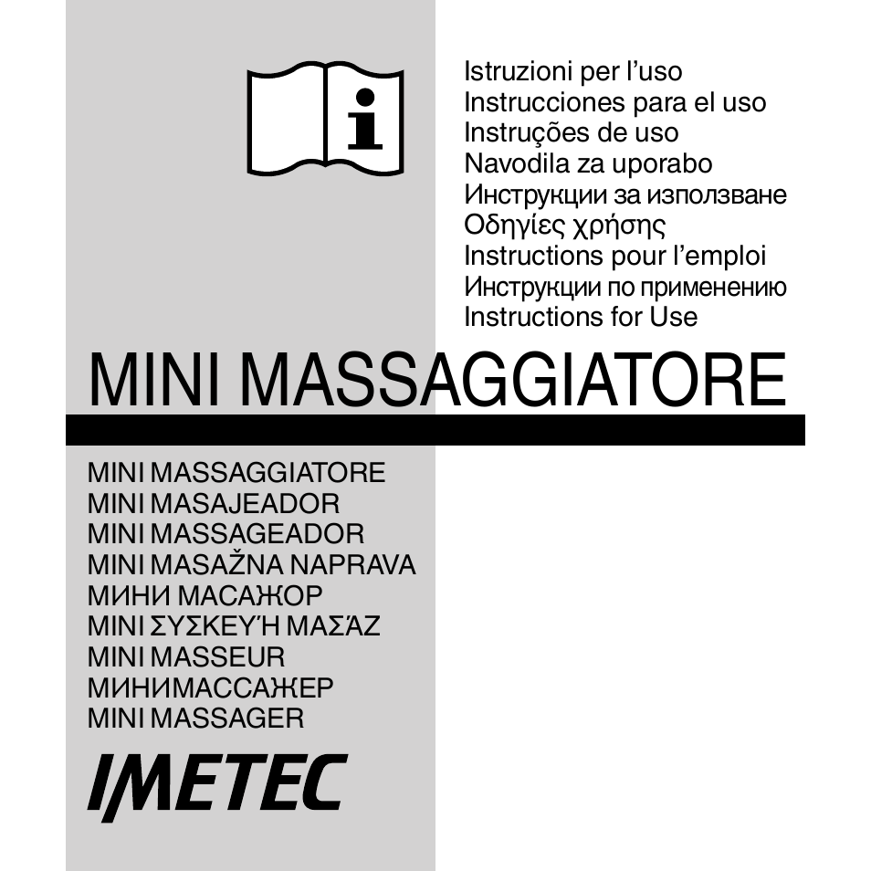 Imetec SENSUIJ ML3-200 User Manual | 69 pages