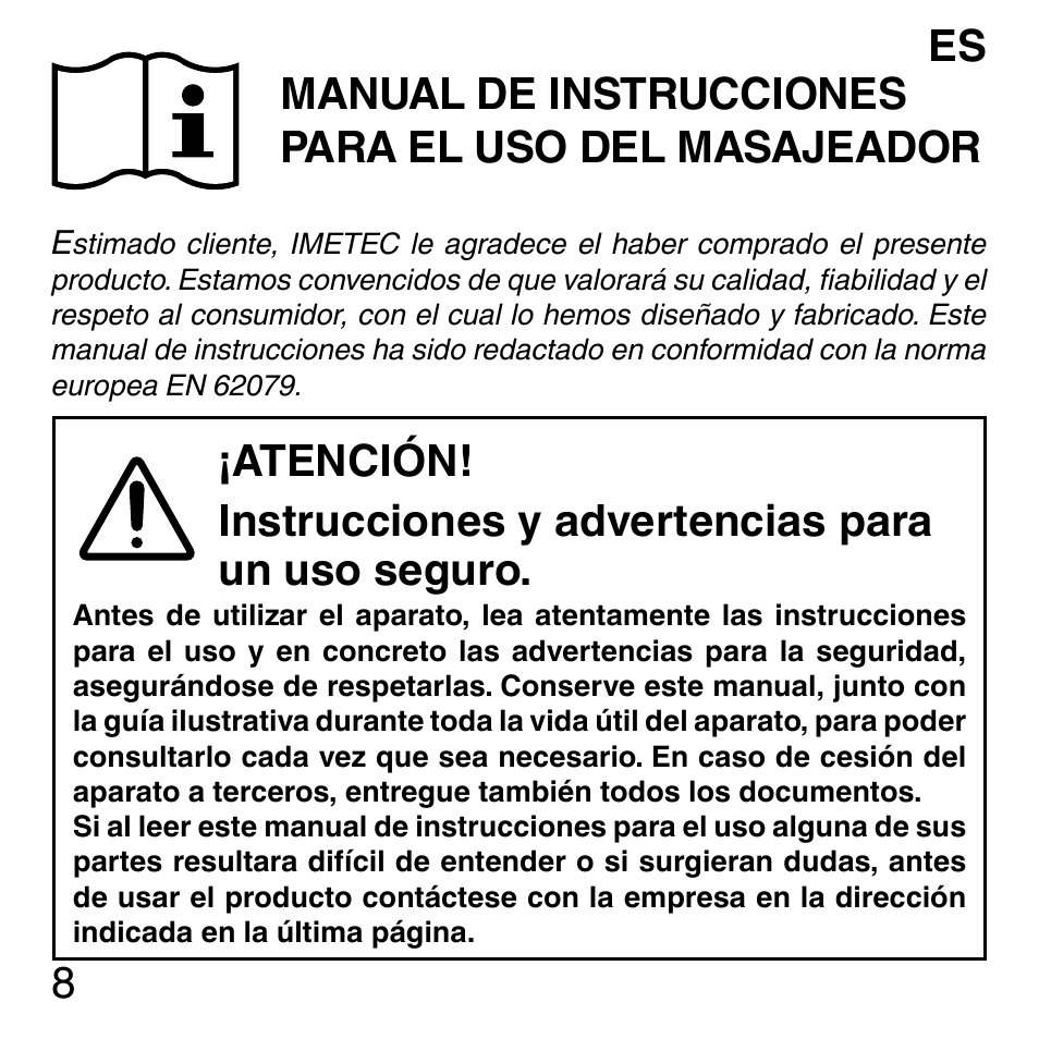 Imetec SENSUIJ ML3-200 User Manual | Page 13 / 69