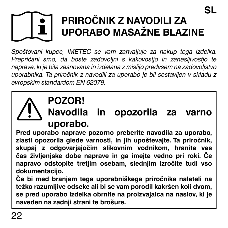 Imetec SENSUIJ ML3-200 User Manual | Page 27 / 69