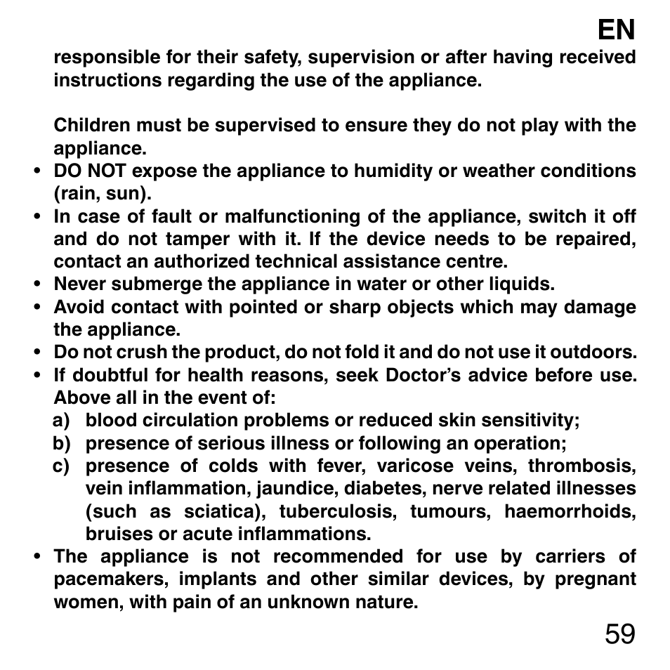 Imetec SENSUIJ ML3-200 User Manual | Page 64 / 69