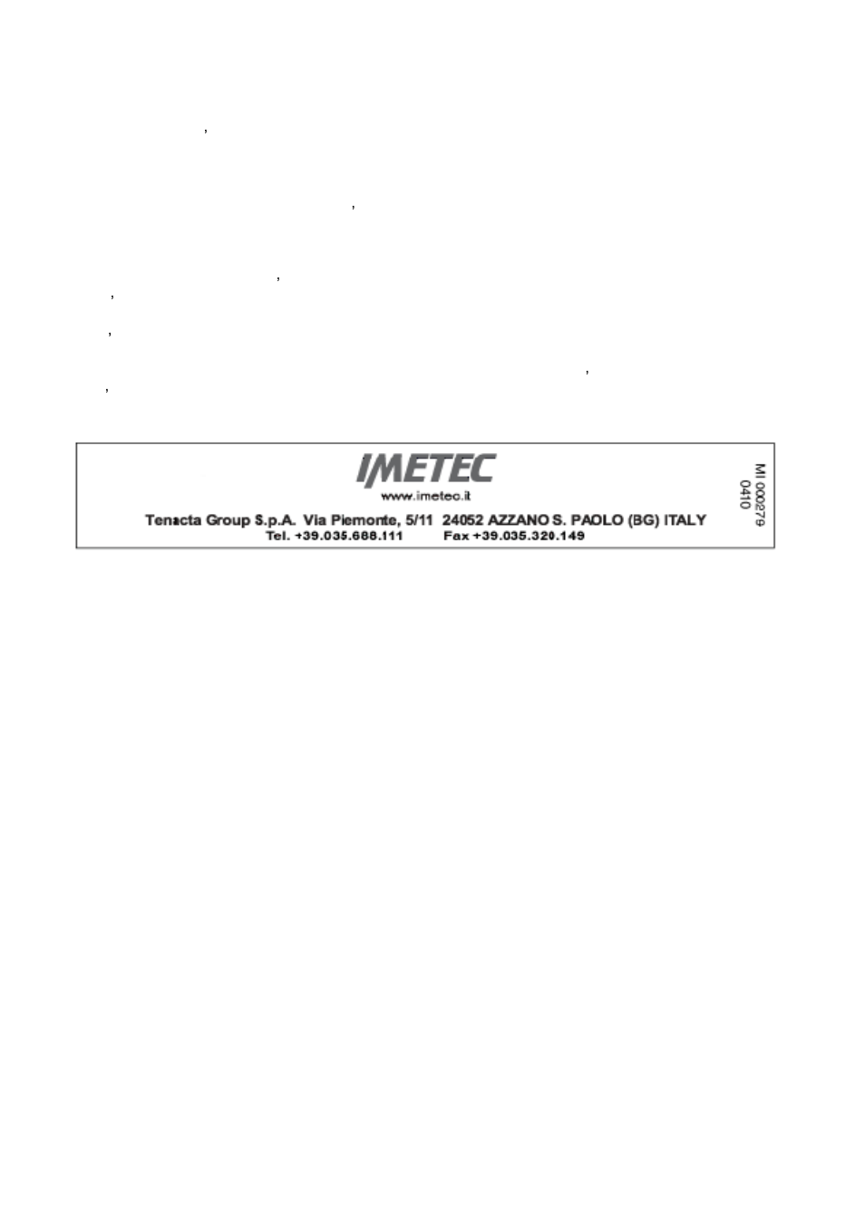 Assistance et garantie | Imetec SENSUIJ ML2-100 User Manual | Page 30 / 38