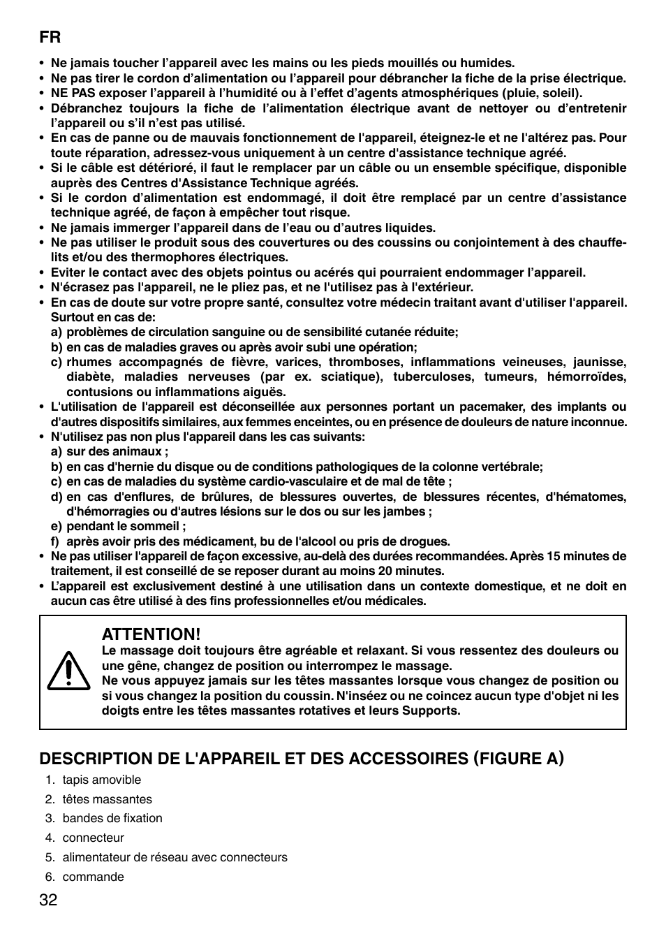 Attention | Imetec SENSUIJ CM3-200 User Manual | Page 37 / 53