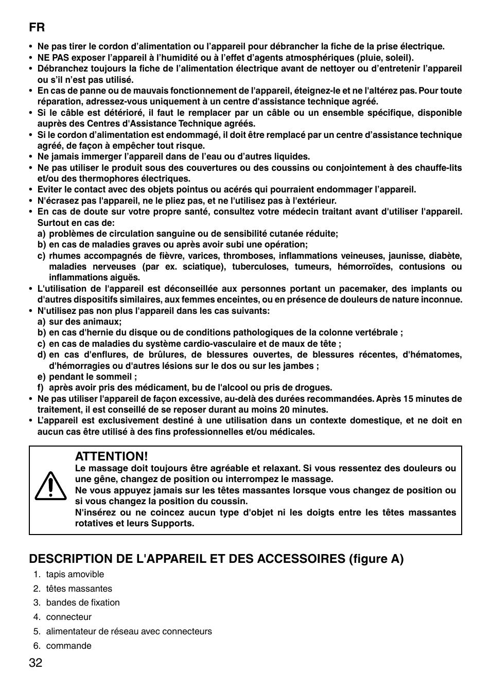 Attention | Imetec SENSUIJ CM4-200 User Manual | Page 37 / 54