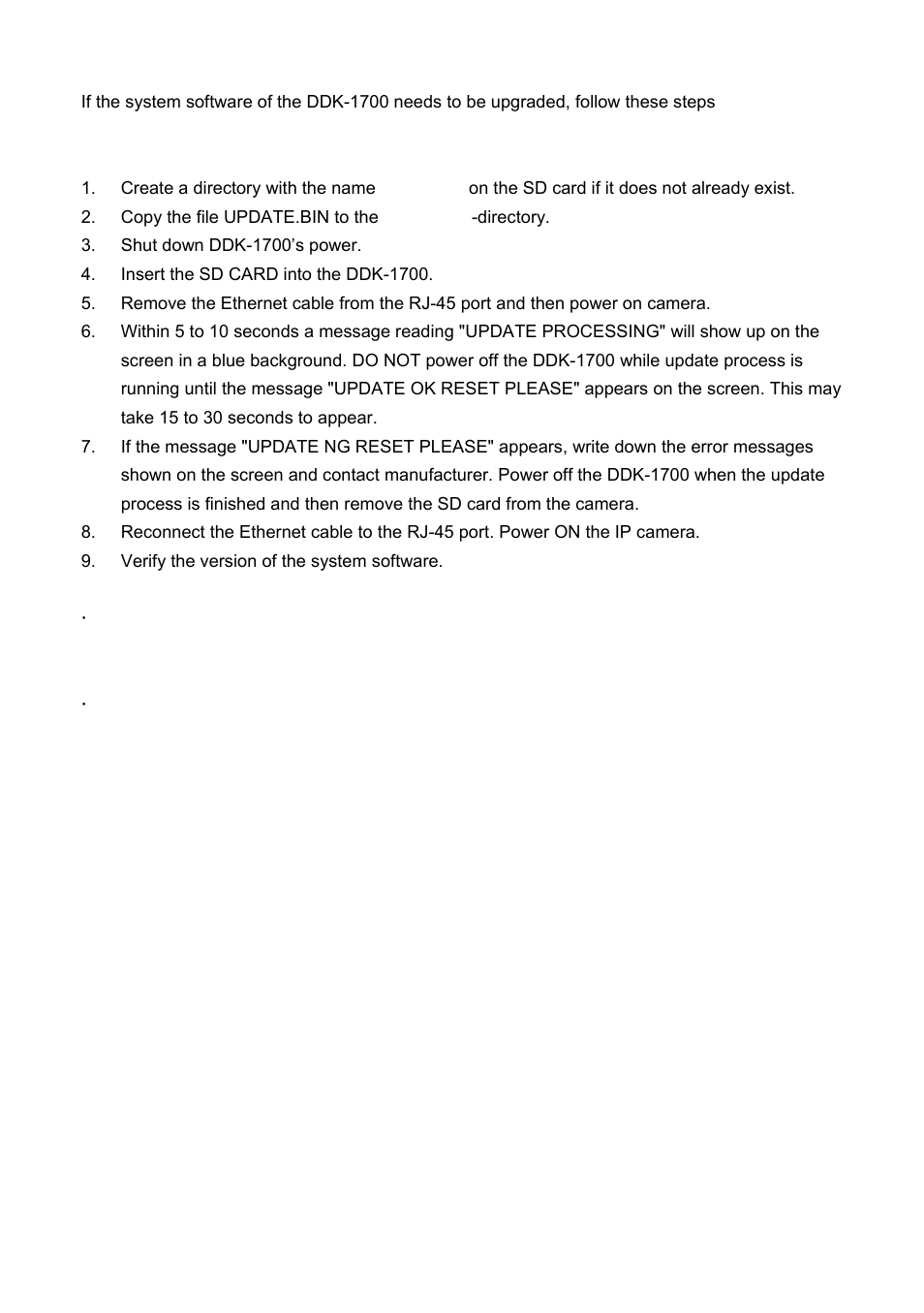 2 updating system software, Pdating, Ystem | Oftware, Warning | IPX DDK-1700 User Manual | Page 12 / 110