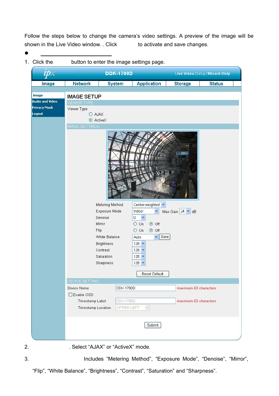 2 changing image settings | IPX DDK-1700 User Manual | Page 29 / 110