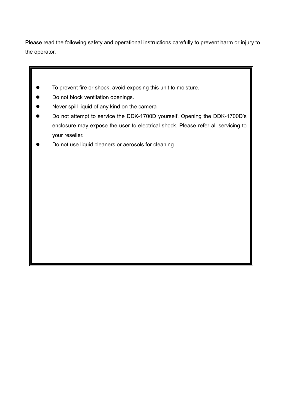 Safety precautions, Warning | IPX DDK-1700 User Manual | Page 4 / 110