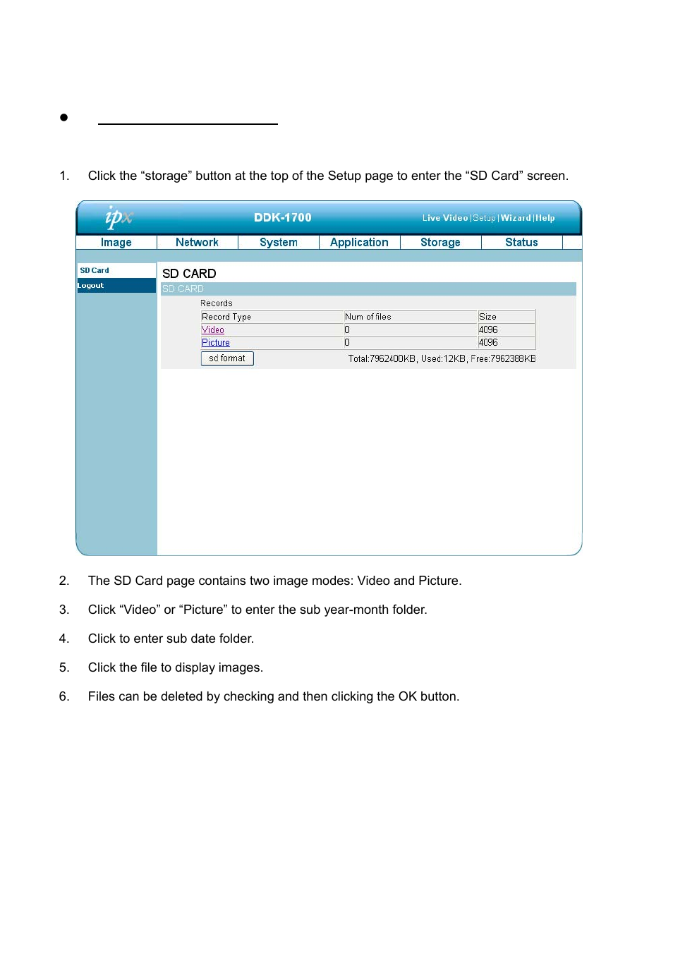 6 changing the storage settings | IPX DDK-1700 User Manual | Page 72 / 110