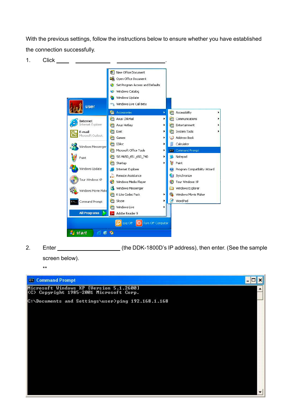 6 connection testing, Onnection, Esting | IPX DDK-1800 User Manual | Page 20 / 109