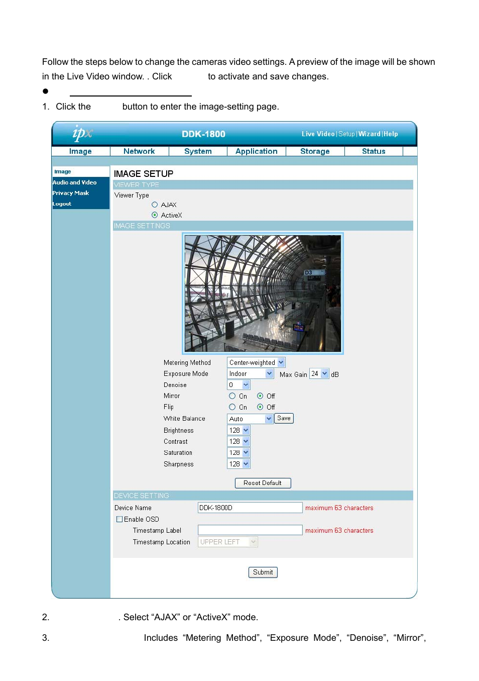 2 changing image settings | IPX DDK-1800 User Manual | Page 30 / 109