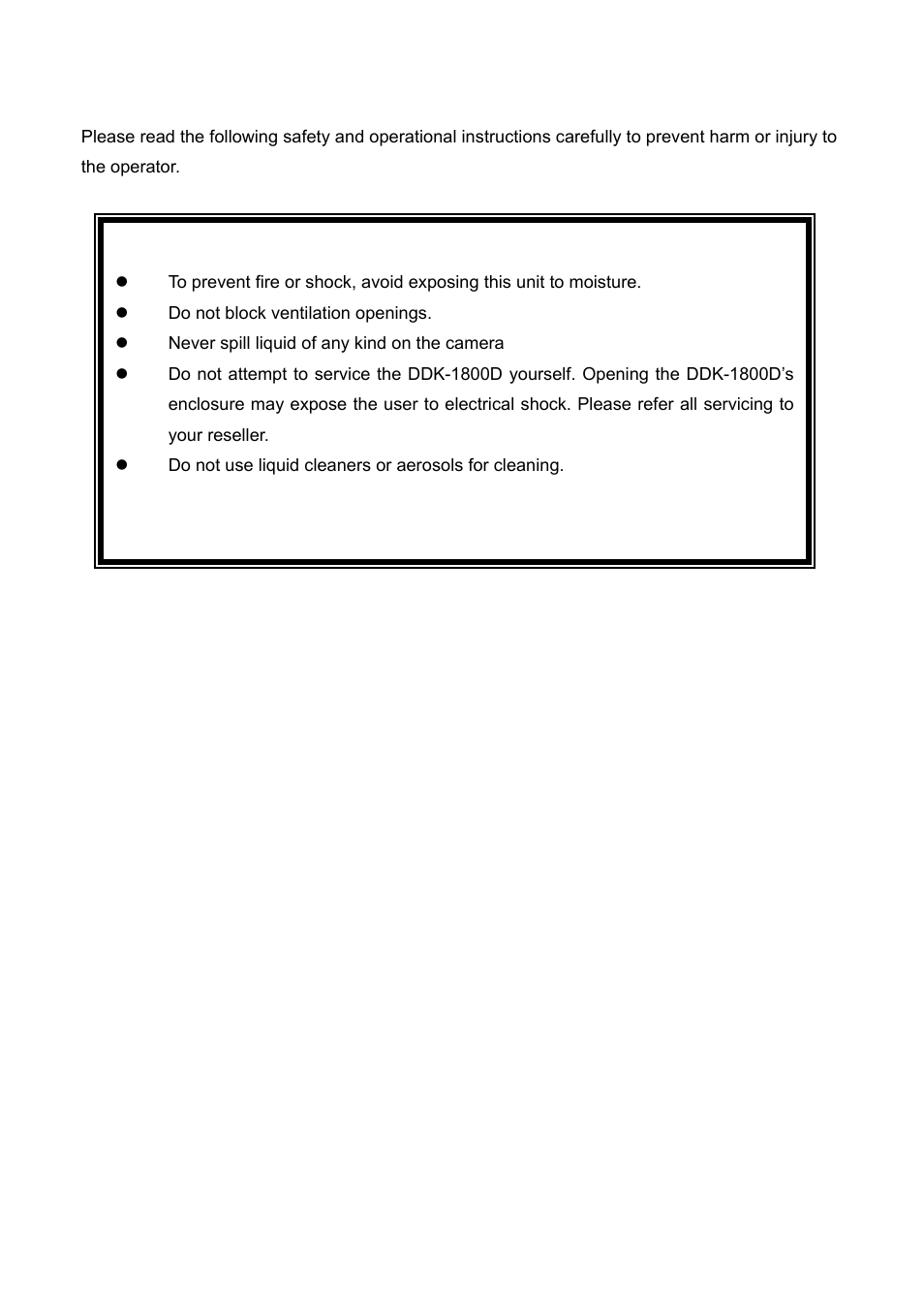 Safety precautions, Warning | IPX DDK-1800 User Manual | Page 4 / 109