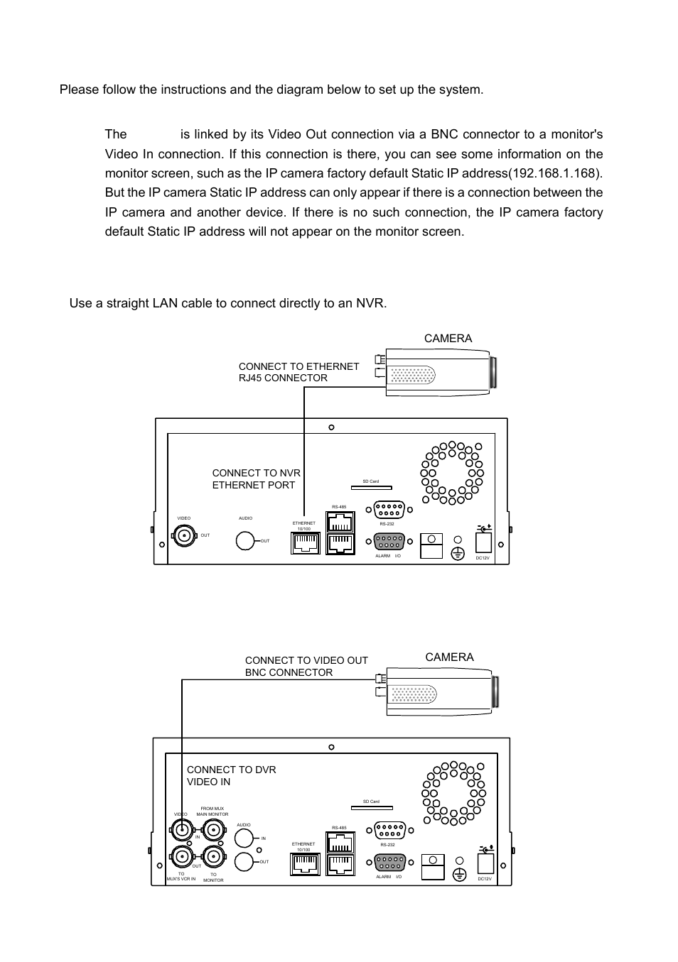 Installation, 1 connecting with an nvr, 2 connecting with a dvr | 11 3. installation, Lan camera | IPX DDK-1500 (NTSC) User Manual | Page 13 / 107