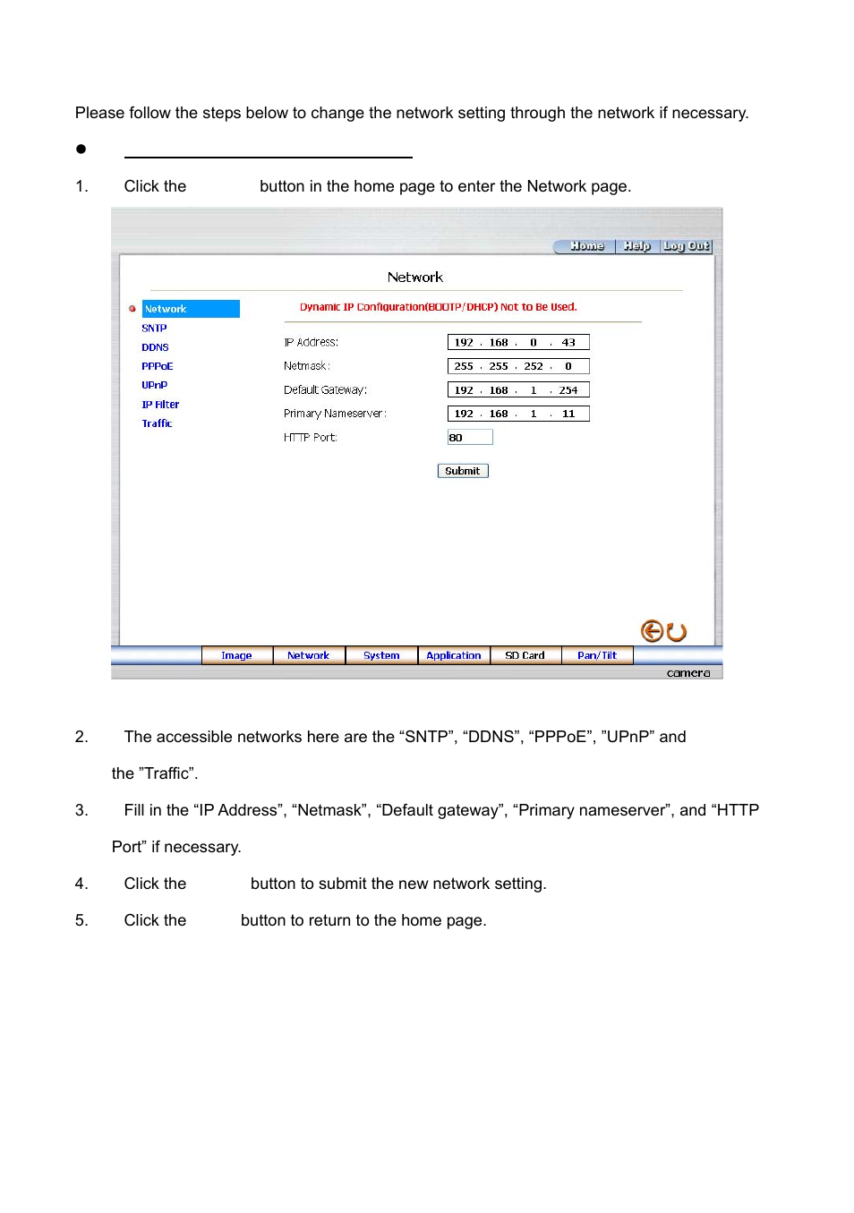 3 change the network setting | IPX DDK-1500 (NTSC) User Manual | Page 32 / 107