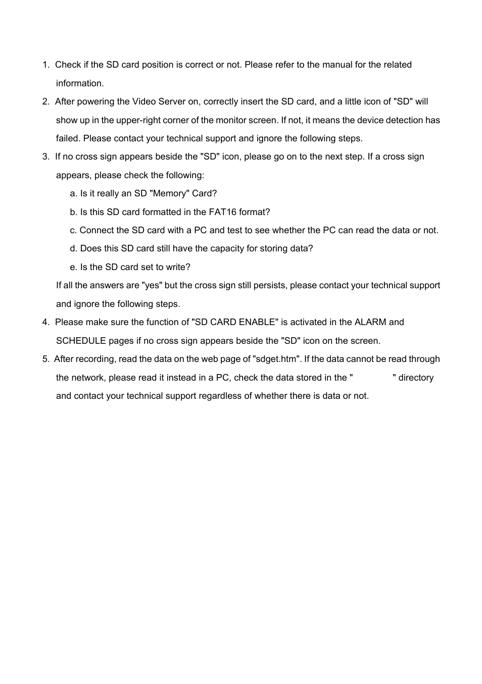 2 video server sd card troubleshooting, Ideo, Erver | Card, Roubleshooting, Warning | IPX VE-3500 User Manual | Page 14 / 94