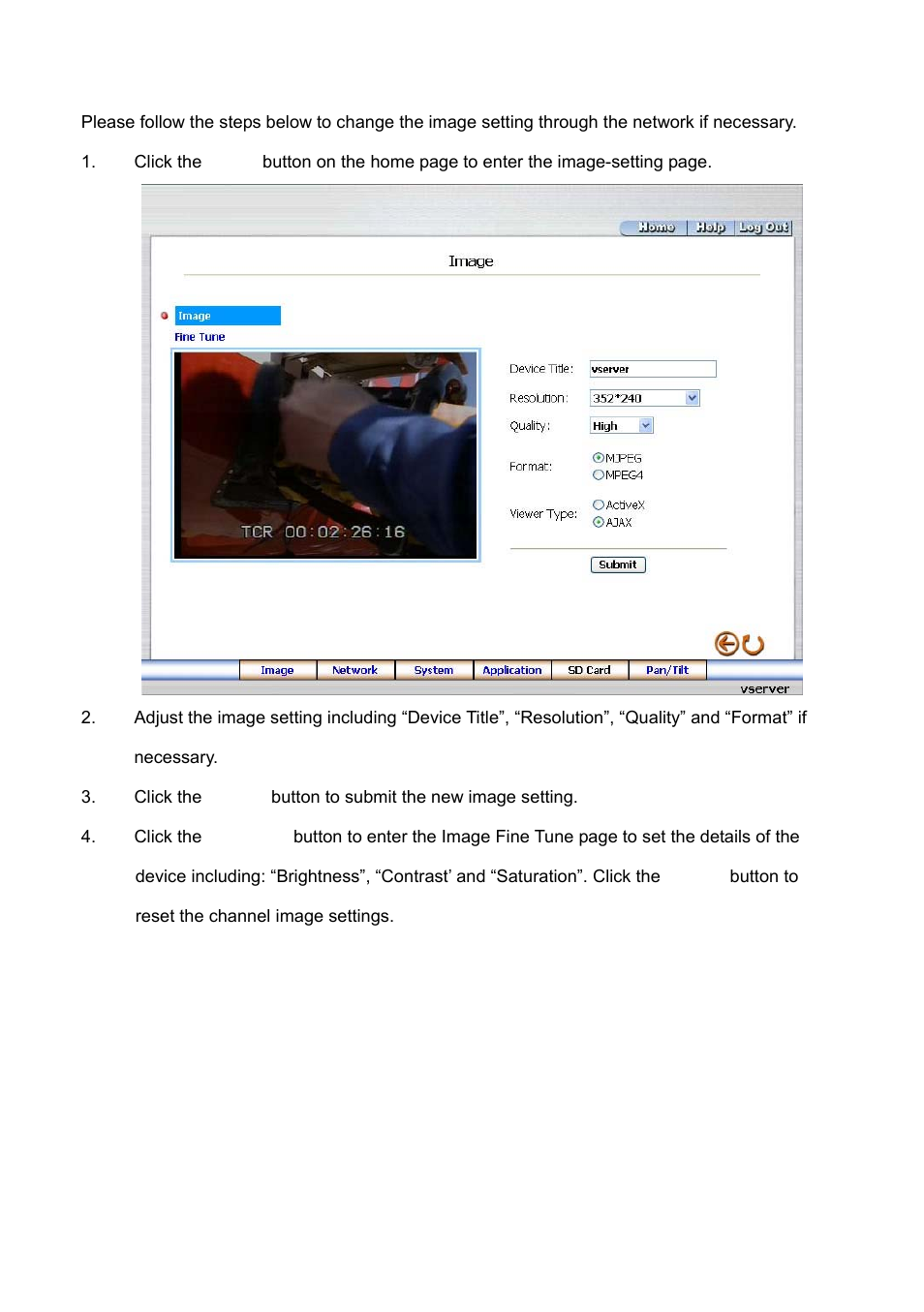 2 change image setting | IPX VE-3500 User Manual | Page 27 / 94