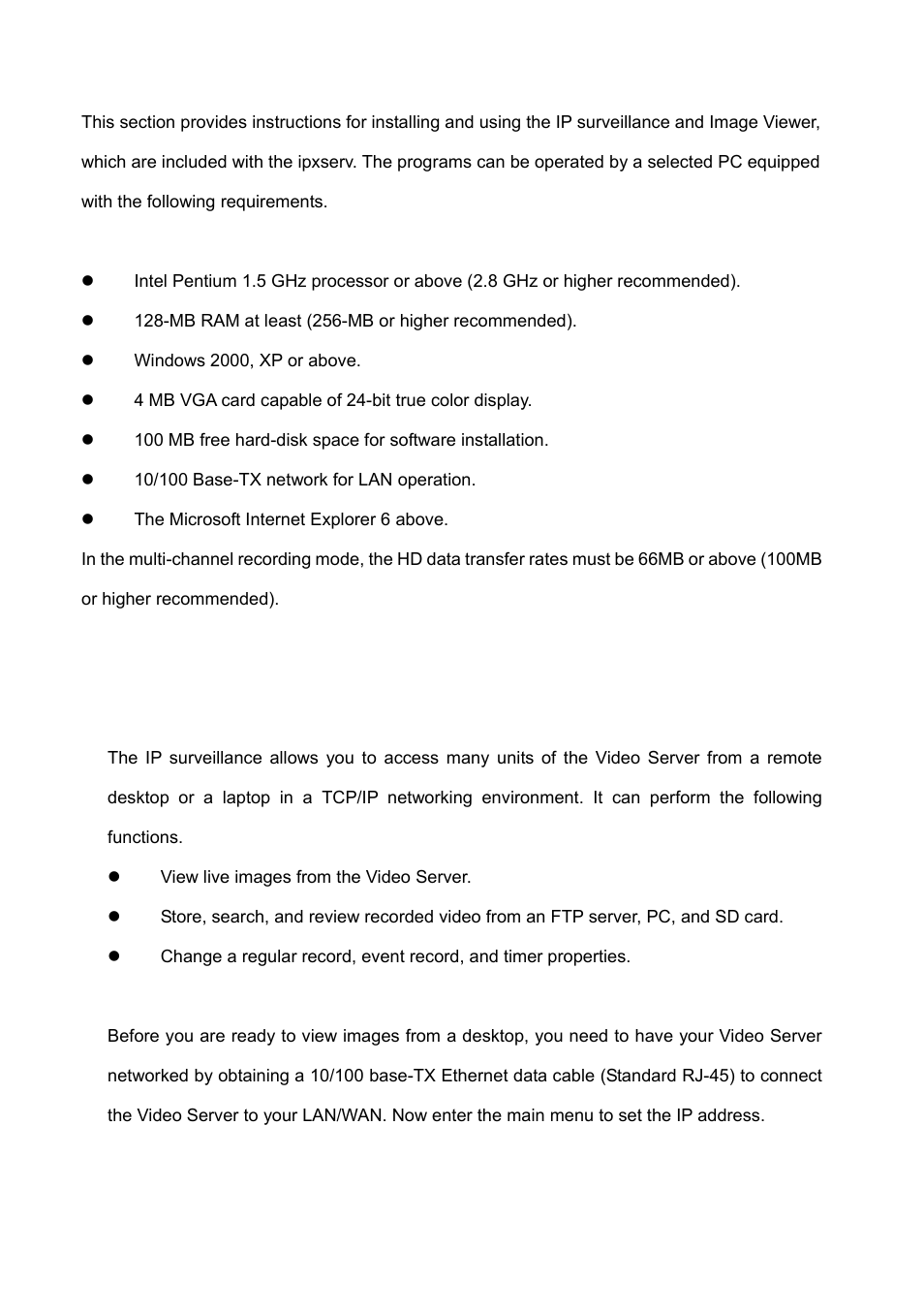 2 the ipxserv ip surveillance, 1 introduction to ip surveillance, Pxserv | Ip s, Urveillance, 59 5.2 the ipxserv ip surveillance | IPX VE-3500 User Manual | Page 61 / 94