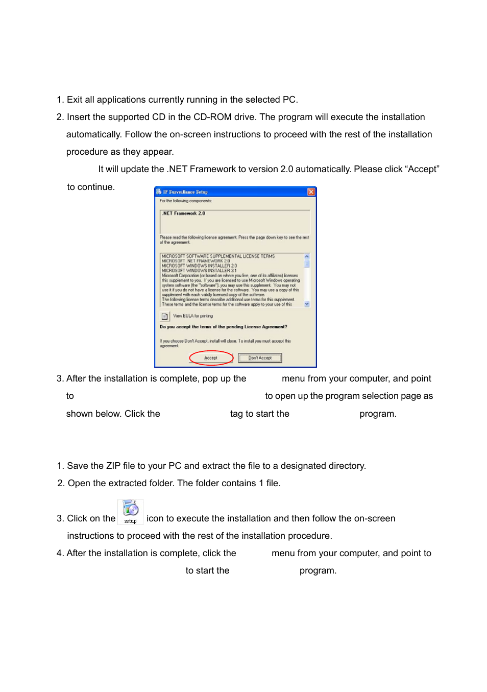 2 install the ip surveillance in your pc | IPX VE-3500 User Manual | Page 62 / 94