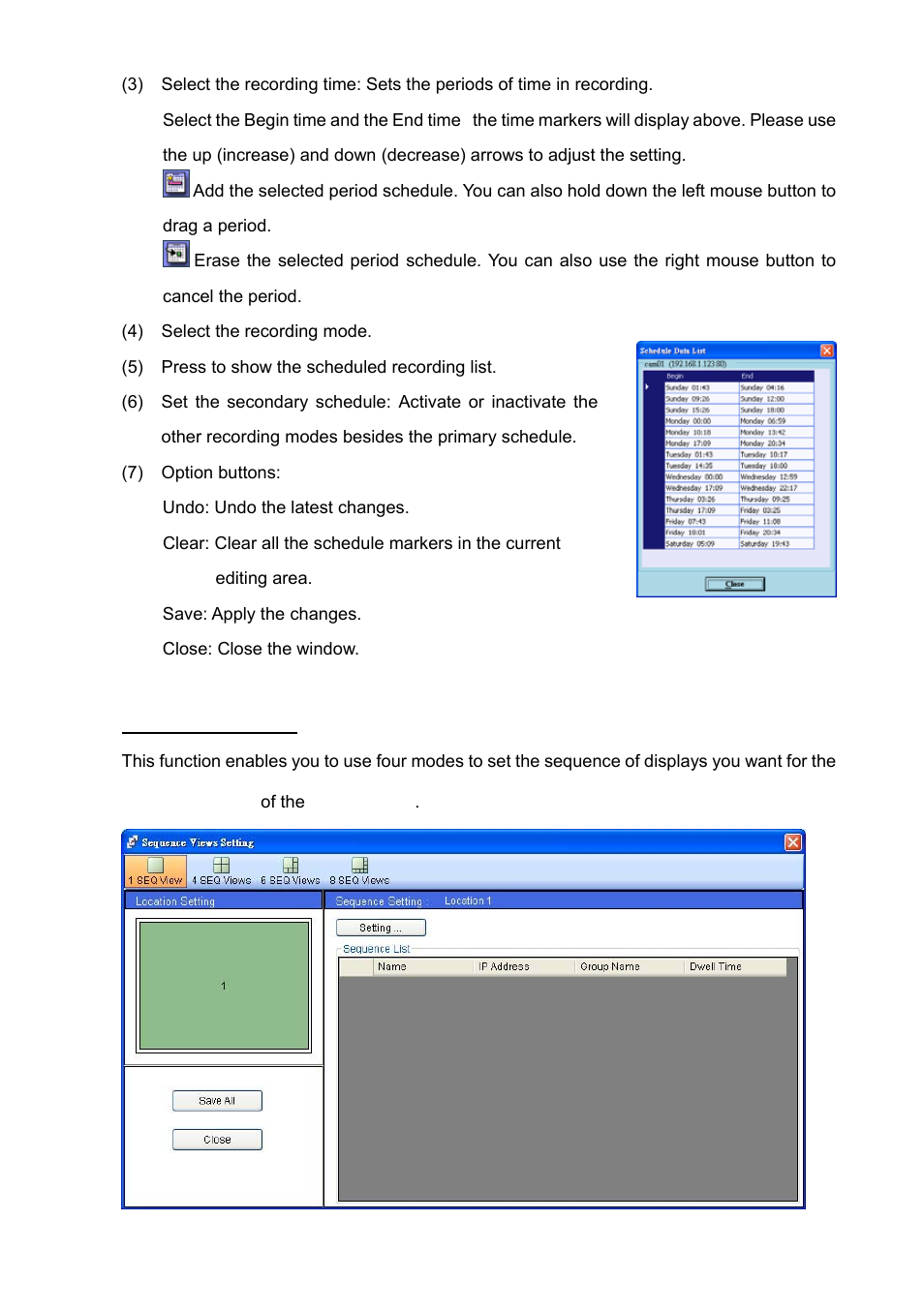 5) sequence views | IPX VE-3500 User Manual | Page 77 / 94