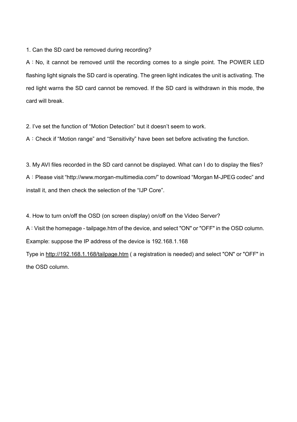 Appendix 2. –faq | IPX VE-3500 User Manual | Page 94 / 94