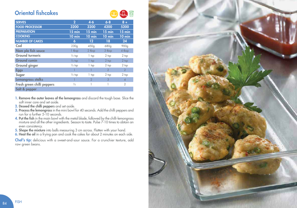Oriental ﬁshcakes | Magimix COMPACT 3200 XL User Manual | Page 51 / 79