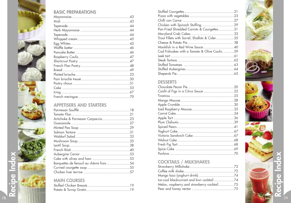 Rec ip e in d ex | Magimix MINI PLUS User Manual | Page 42 / 45