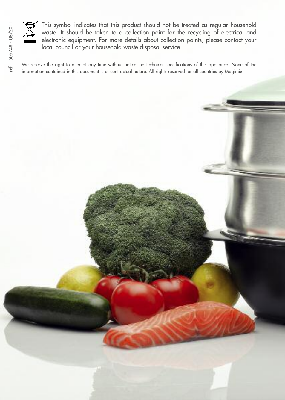Magimix MULTIFUNCTION STEAMER User Manual | Page 66 / 68