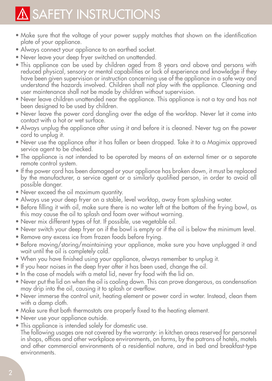 Safety instructions | Magimix PRO 500 User Manual | Page 4 / 44