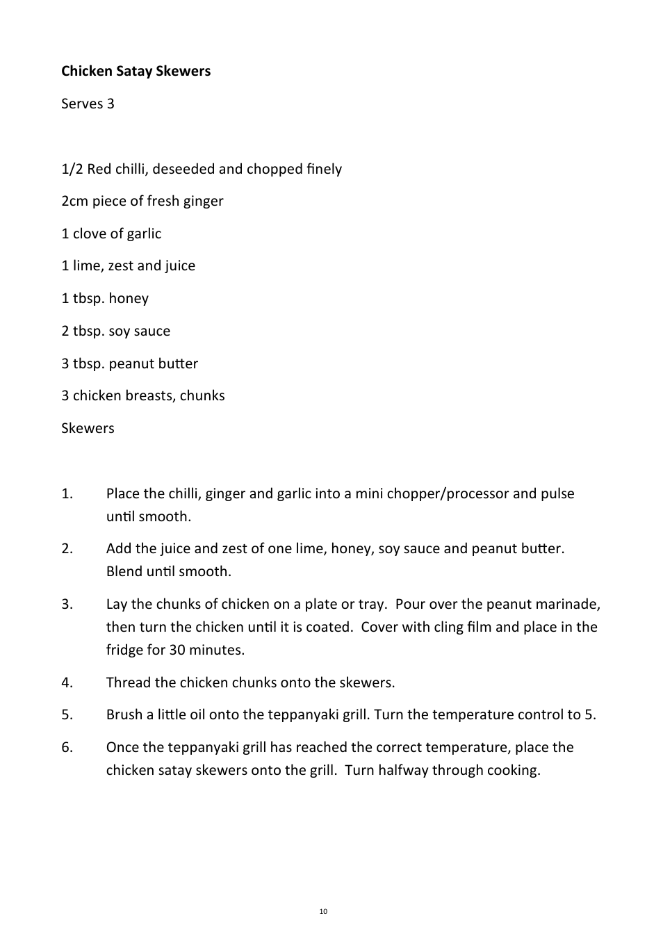 Andrew James AJ000040 Teppanyaki Electric Table Grill User Manual | Page 10 / 15