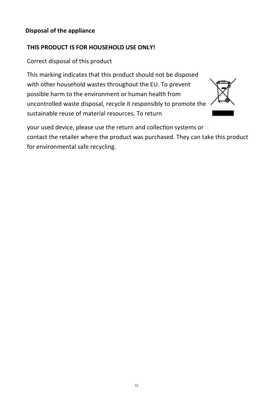 Andrew James AJ000040 Teppanyaki Electric Table Grill User Manual | Page 15 / 15