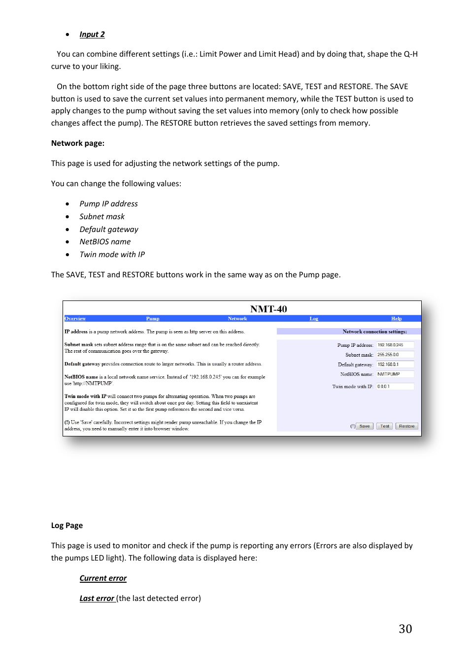 IMP Pumps NMTC module User Manual | Page 30 / 41