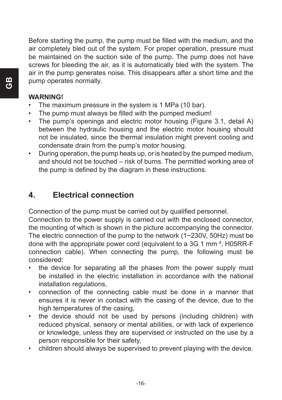 Electrical connection | IMP Pumps NMT(D) SMART (C) User Manual | Page 16 / 56