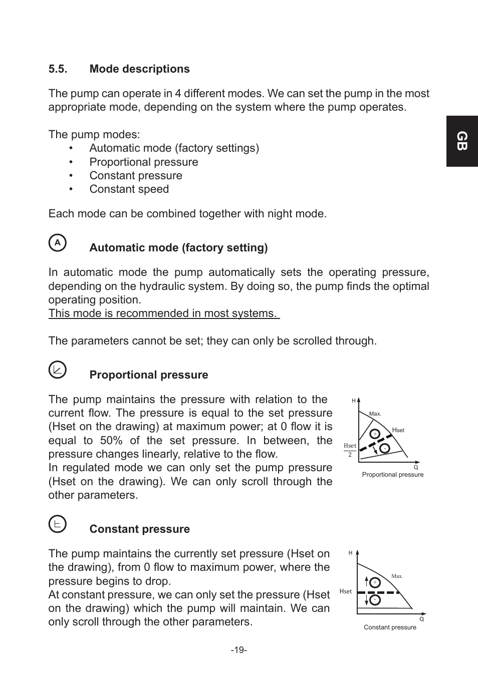 Setting the pump to the factory settings | IMP Pumps NMT(D) SMART (C) User Manual | Page 19 / 56