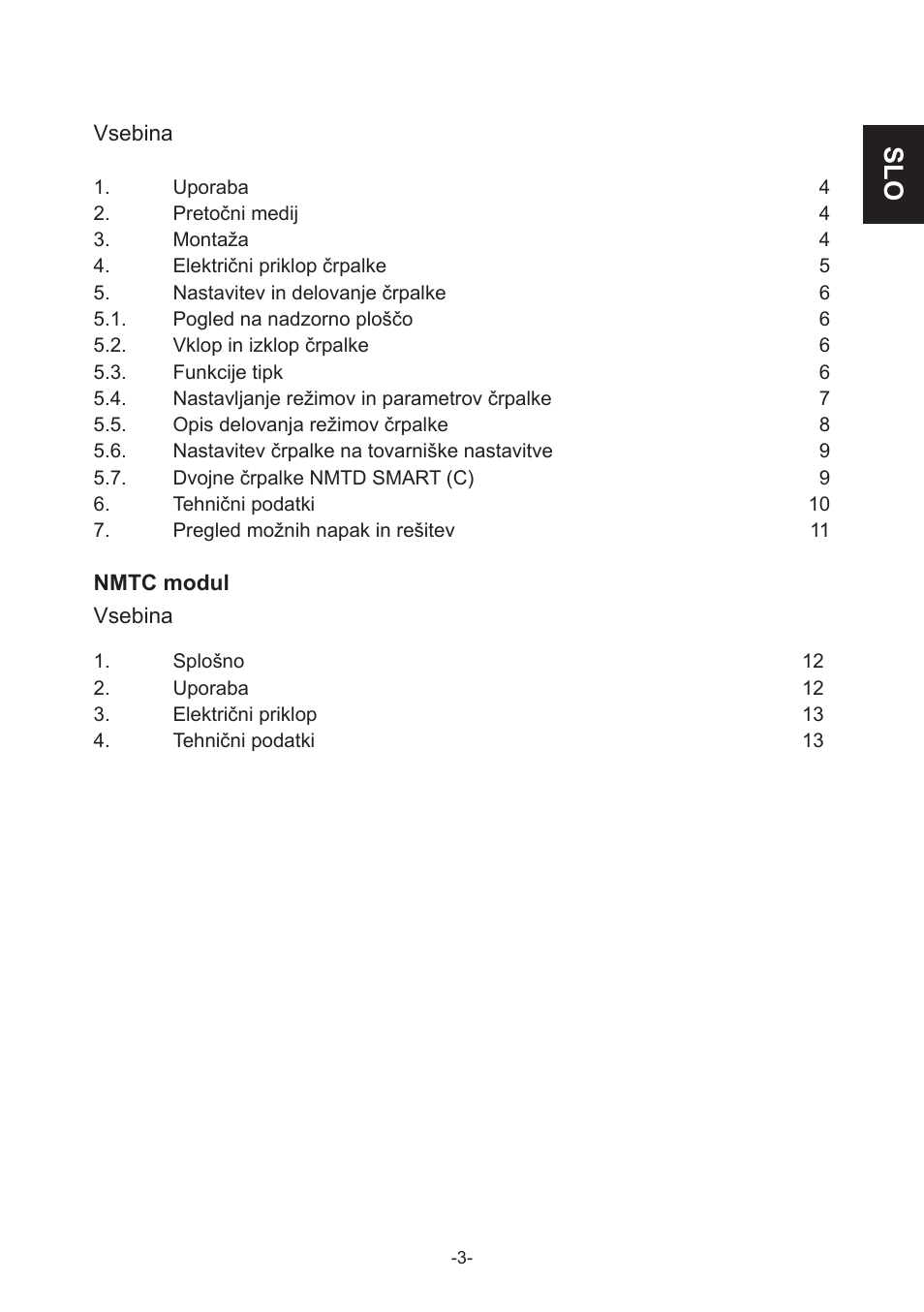 IMP Pumps NMT(D) SMART (C) User Manual | Page 3 / 56