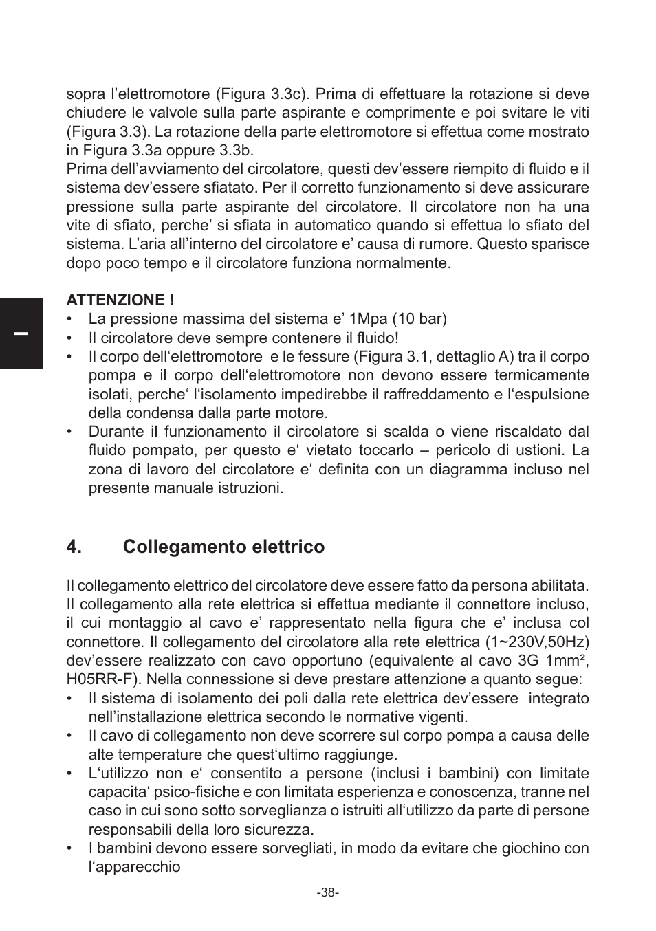 Collegamento elettrico | IMP Pumps NMT(D) SMART (C) User Manual | Page 38 / 56