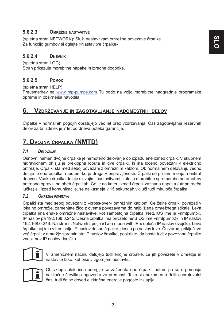 Nmtd) | IMP Pumps NMT(D) 40-100 & NMT SAN flanges User Manual | Page 13 / 80
