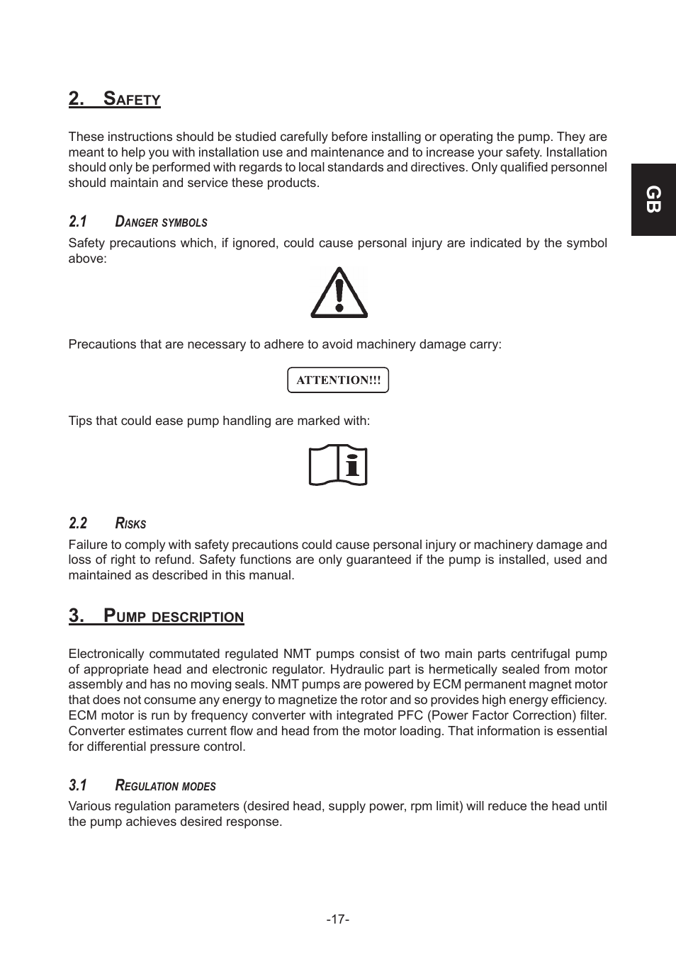 IMP Pumps NMT(D) 40-100 & NMT SAN flanges User Manual | Page 17 / 80