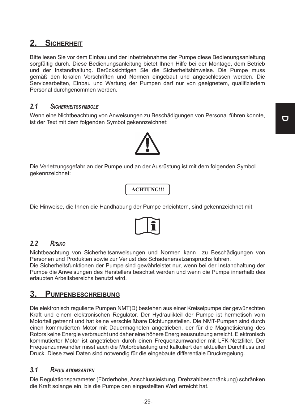 IMP Pumps NMT(D) 40-100 & NMT SAN flanges User Manual | Page 29 / 80