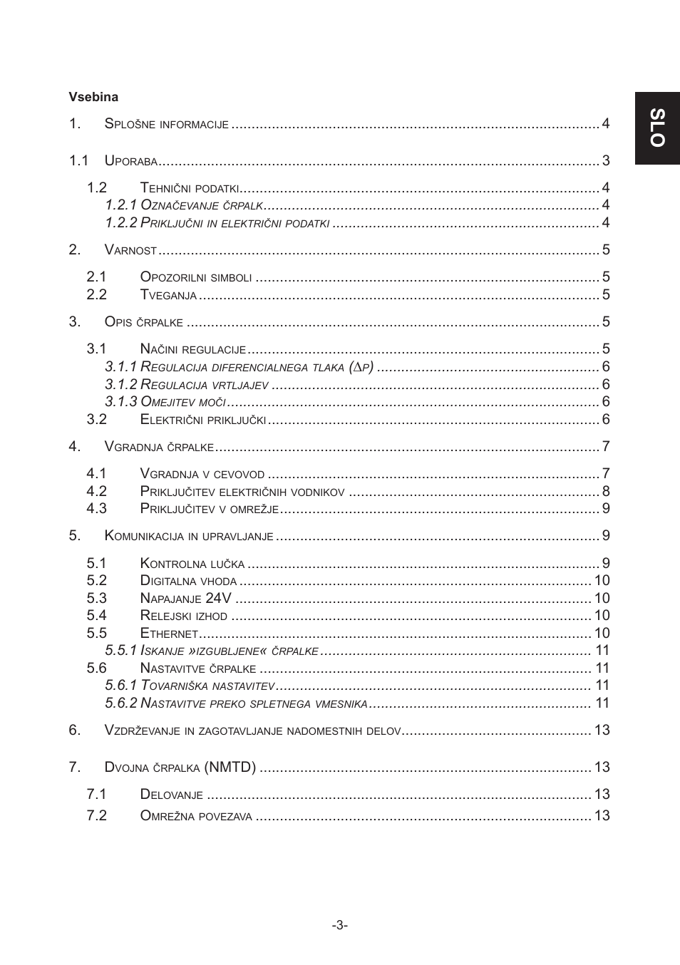 IMP Pumps NMT(D) 40-100 & NMT SAN flanges User Manual | Page 3 / 80