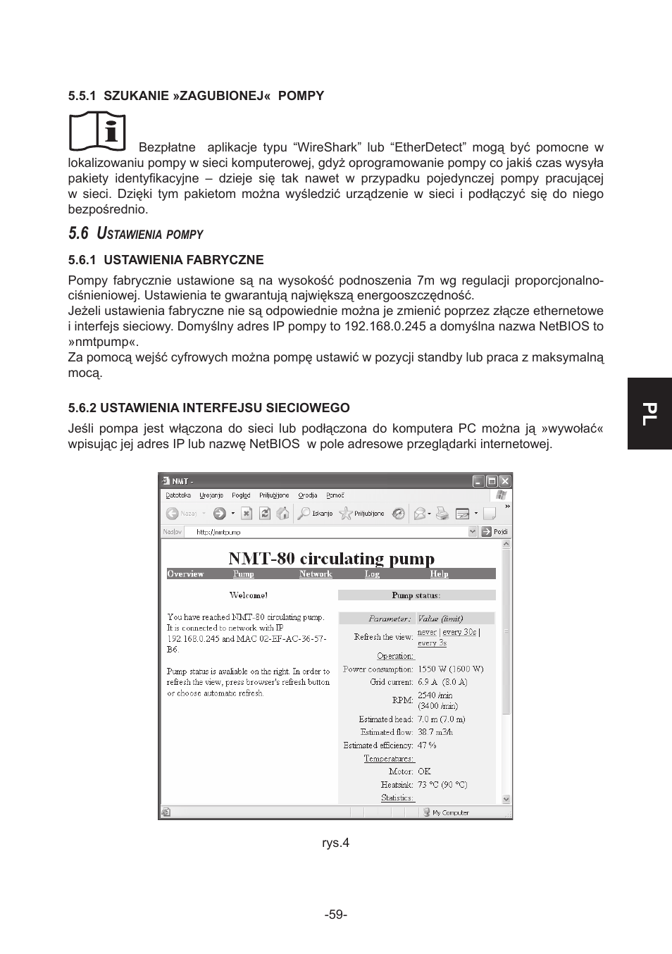 IMP Pumps NMT(D) 40-100 & NMT SAN flanges User Manual | Page 59 / 80